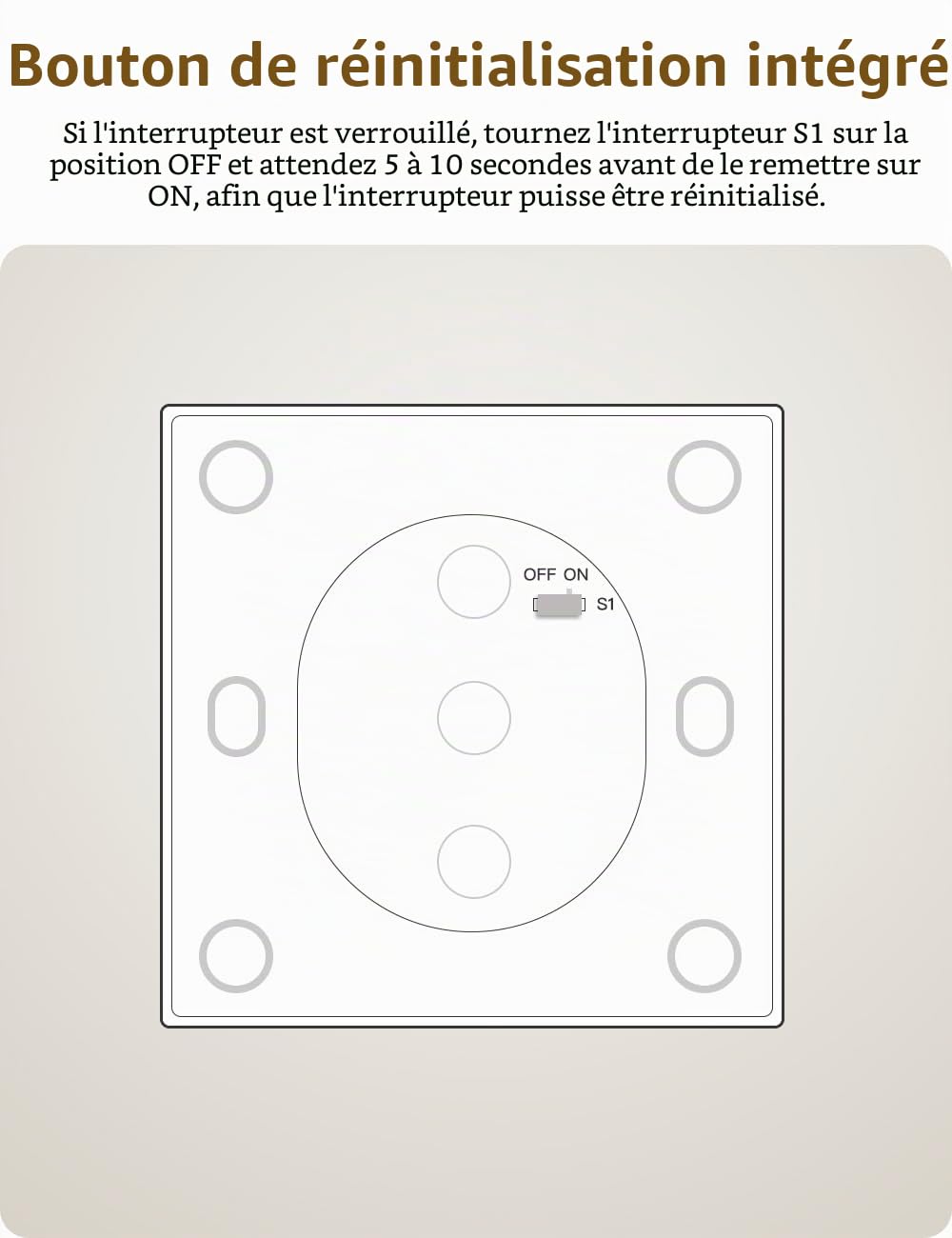 Interrupteur Volet Roulant Connecté, 80 * 80mm Maxcio Volet Roulant WiFi Compatible avec Alexa Google Home pour Commande Vocale, Curtain Switch Pourcentage Contrôle à Distance/Timer