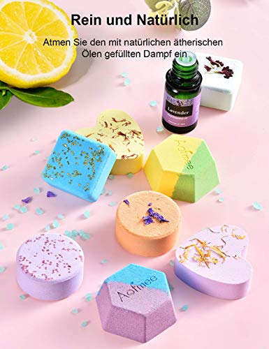 Douche Steamers, Aofmee Shower Bombs 8 PCS Douche Steamer Aromatherapie, Douche Tabletten met Essentiële Olie, Shower… - Image 5