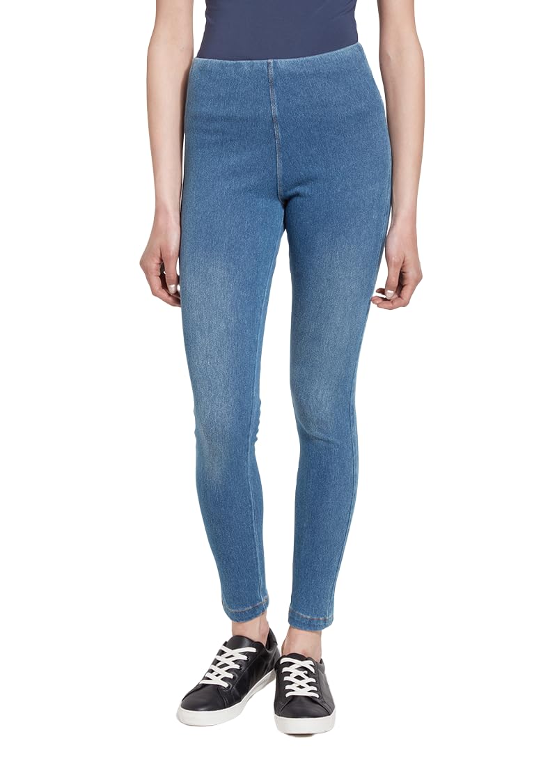 Lyssé Women's Toothpick Denim Jeans, Mid Wash, M