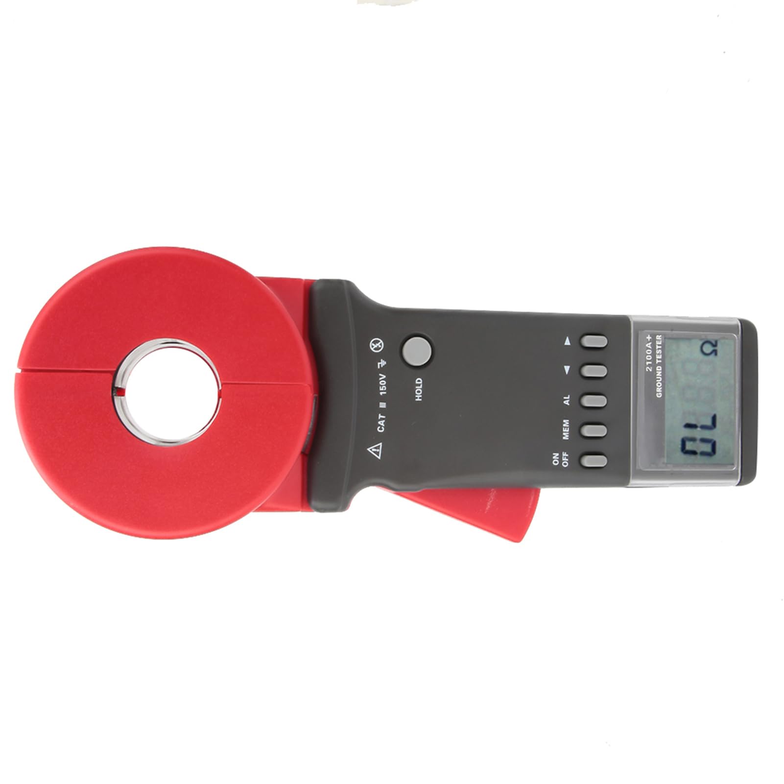 Erdungs-Handzangenmessgerät, Widerstandstester, LCD-Display für Blitzschutz