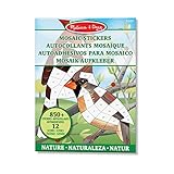 Melissa & Doug 40162 Mosaik-Stickerblock der Natur (12 bunte Bilder zum Ausfüllen mit mehr als 850 Stickern)