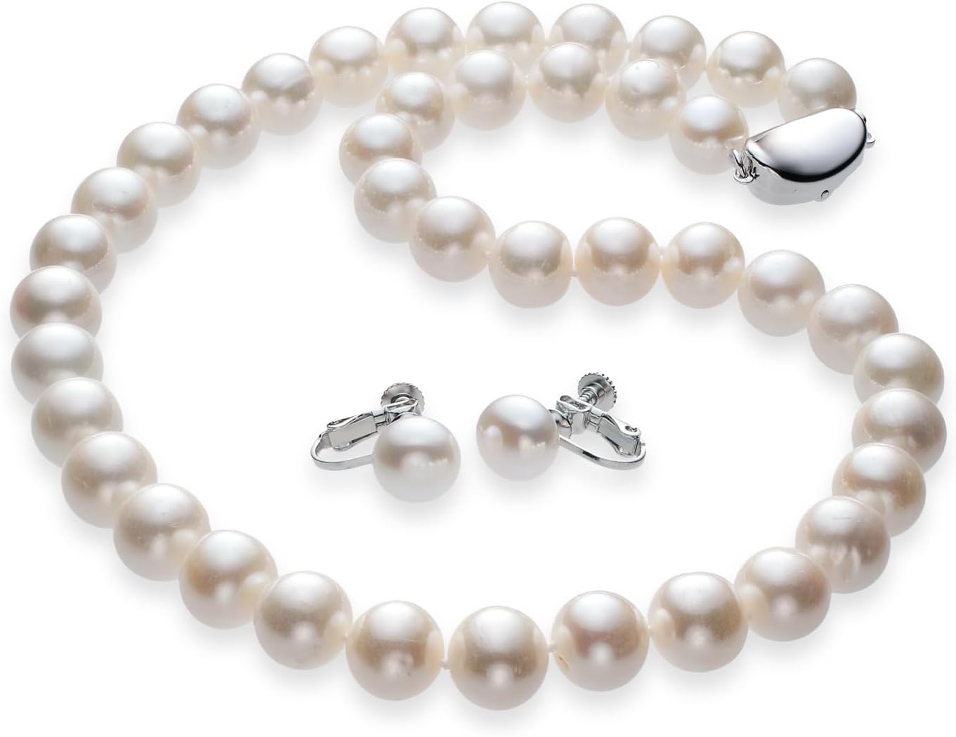 つやたまうるる] ブライダル 結婚式用 本真珠ネックレス＆イヤリング