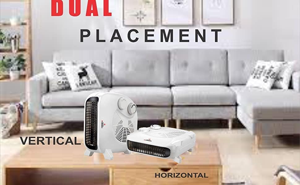 ACTIVA Heat Max heater shown in both vertical and horizontal orientations for dual placement.