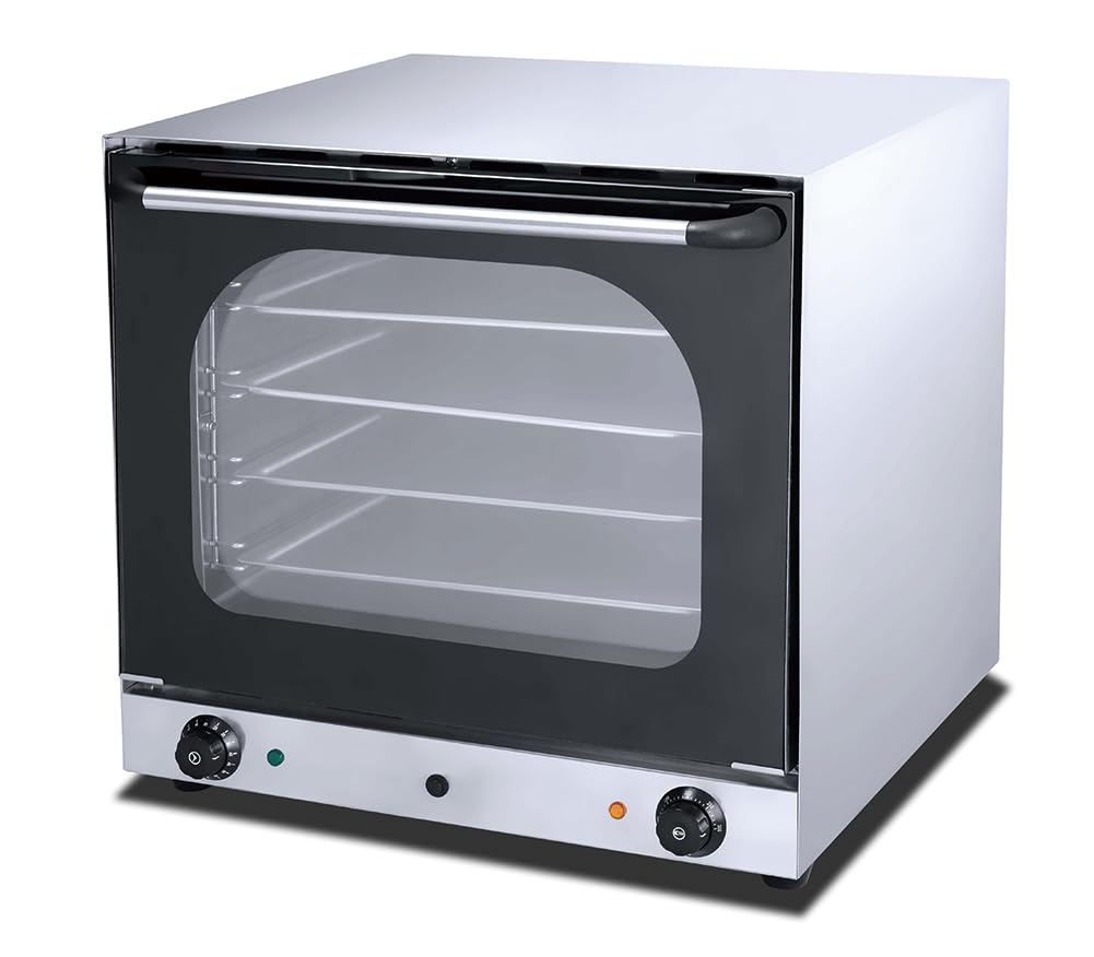Four à Convection Professionnel - 300°C - Double Ventilation - Monophasé - Compact - Inox