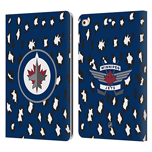 Housse iPad 9.7 Winnipeg Jets style léopard idéale pour vos déplacements