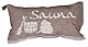 Jokipiin Pellava Jokipiin 1 Saunakissen, Reisekissen, Motiv: Sauna, Maße: 40 x 22 cm, Leinen/Baumwolle, ungiftig, Kotex 100, hergestellt in Finnland, Braun/Weiß