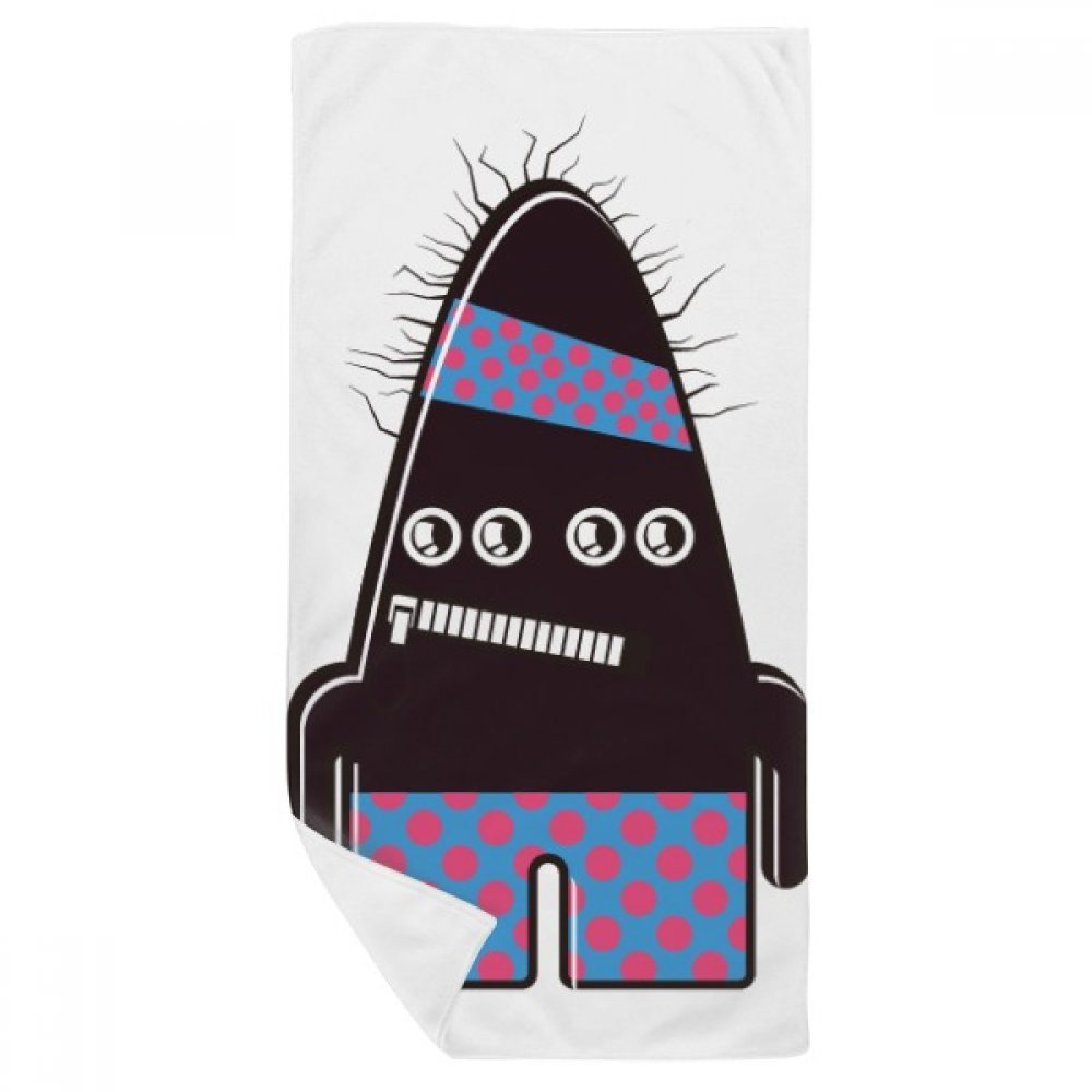 Serviette de bain doux univers et alien black monster de qualité 35x70cm