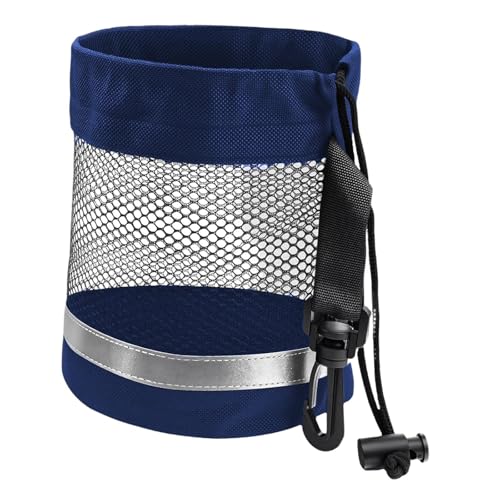 Yiju Golf Ball Storage Bag Golf Organizer Gifts Collecting Equipment Multipurpose (Ball Not Included) Carrier Container, Blue