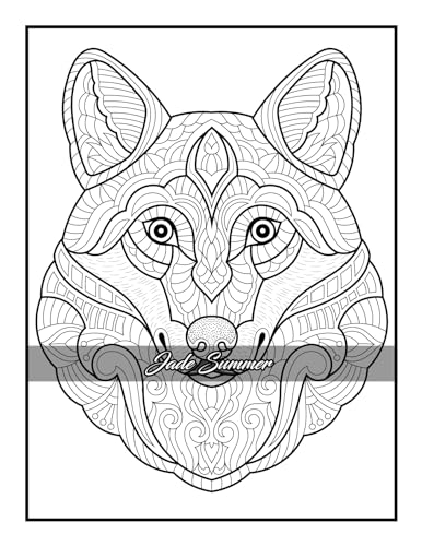 100 Animals: An Adult Coloring Book with Lions, Elephants, Owls, Horses, Dogs, Cats, and Many More! - Image 84