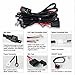 LED Motorcycle Light Wiring Harness Kit LED Light Bar Wiring Harness Kit Motorcycle Handlebar Switch 12V 40A On Off Push Button Switch Work Light Switch for 9 to 32V Dirt Bikes ATV Electric Car