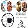 JEWMIA E-Bike Kit de Conversion 36V 250W 500W Brushless Moteur Roue Avant 20"/ 24"/26"/27.5"/28"/ 29"/700c avec LED Affichage pour Vélo Électrique,36V500W-27.5" #1