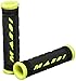 Massi Double Density Puños de Bicicleta, Unisex Adulto, Negro/Amarillo Flourecente, 125mm