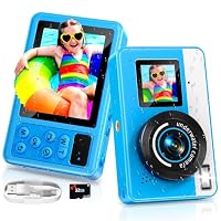 Digitalkamera, 10FT Unterwasserkamera mit 32GB, 2.8'' Dual-Kamera Wasserdichtes Tragbares Kompaktkamera, 18X Digitalzoom für Kinder Teenager Anfänger Erwachsene
