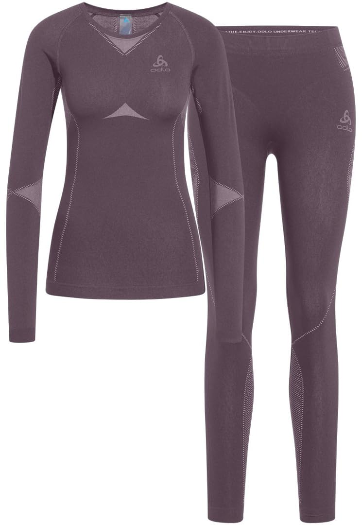 Odlo Set Performance Evolution Warm Women Longsleeve & Hose 2025 Gray Ridge