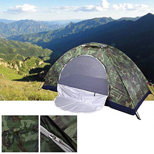 Tienda de campaña portátil para 1 persona al aire libre, senderismo, viajes, camuflaje, camping, siesta