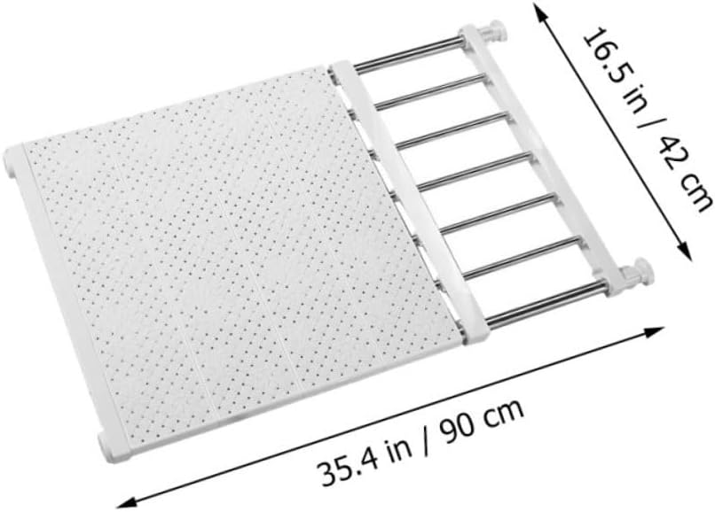 1pc Shelf Organizer Rack for Home Punch Storage Divider for Wardrobe Expands White High Easy Installation for Clothes Shoes