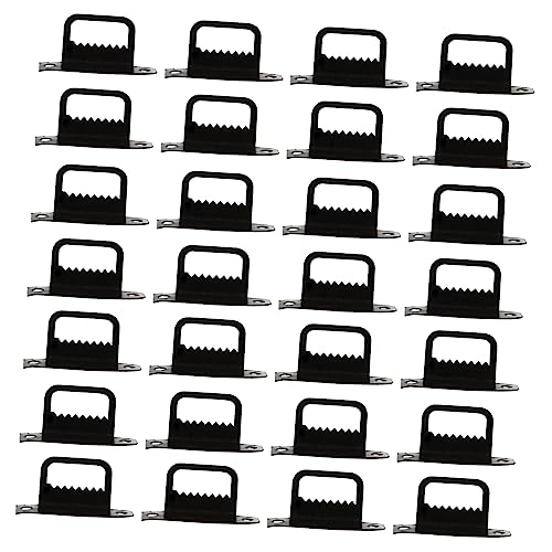 Image of POPETPOP 100Pcs Shaped Picture Frame Hardware Hanging Hooks Durable Hangers for Pictures Photos and Artwork Resistant Brackets for Home and Office Decor