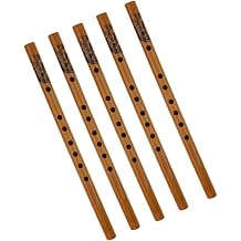 Set of 5 Bamboo Flutes 33cm Ideal for Family Gifts