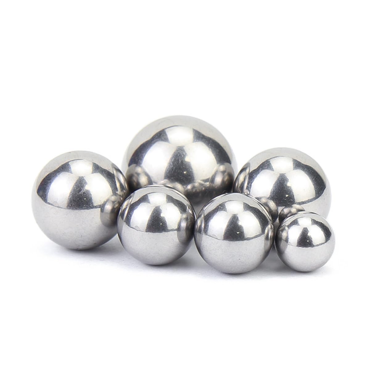 Purzen Stainless Steel Balls,304 Stainless,100 Pcs,Rust-Resistant and Durable,Perfect for Bearings,Industrial Use,DIY Projects,Bicycles, Casters,Drawer Slides,7.5mm 50pcs