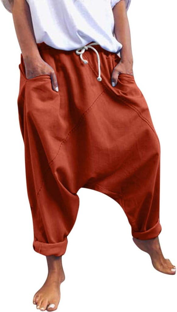 Pantalon Harem Femme Large Pantalon Harem Femme Ethnique Imprimé - Sarouel Léger Pour Yoga Et Danse Orientale Style Boho Détente