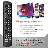 for Hisense-TV-Remote Replacement, Universal Remote Control for Hisense Smart TVs(Not for Roku TVs)