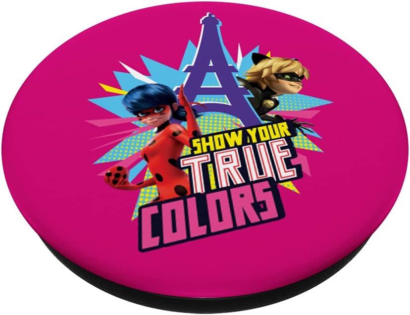 Miraculous Collection Ladybug and Cat Noir True Colors PopSockets Swappable PopGrip