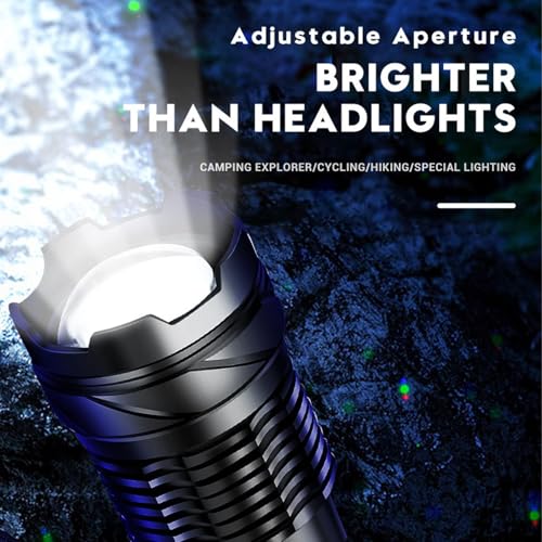 Lampe de poche rechargeable 800 lm et baladeuse COB réglable pour camping