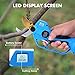 Electric Pruning Shears, Seesii Cordless Branch Pruner with 7.5 Ft High Reach Extension Pole, 30mm Cutting Diameter, 2x 2.0 Rechargeable Battery, Power Pruner for Tree Branch Flowering Brushes