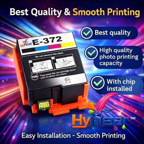Image of Compatible Ink Cartridge E-372 for Epson PM-520 and T-372, Photo Printing with Chip Installed