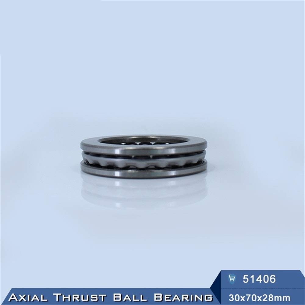 WAAZVXS WEIWEIBEIER 51406 Thrust Bal Bearing 30x70x28mm (1 PC) ABEC-1 Axial Ball Bearings with Grooved Raceway 8406