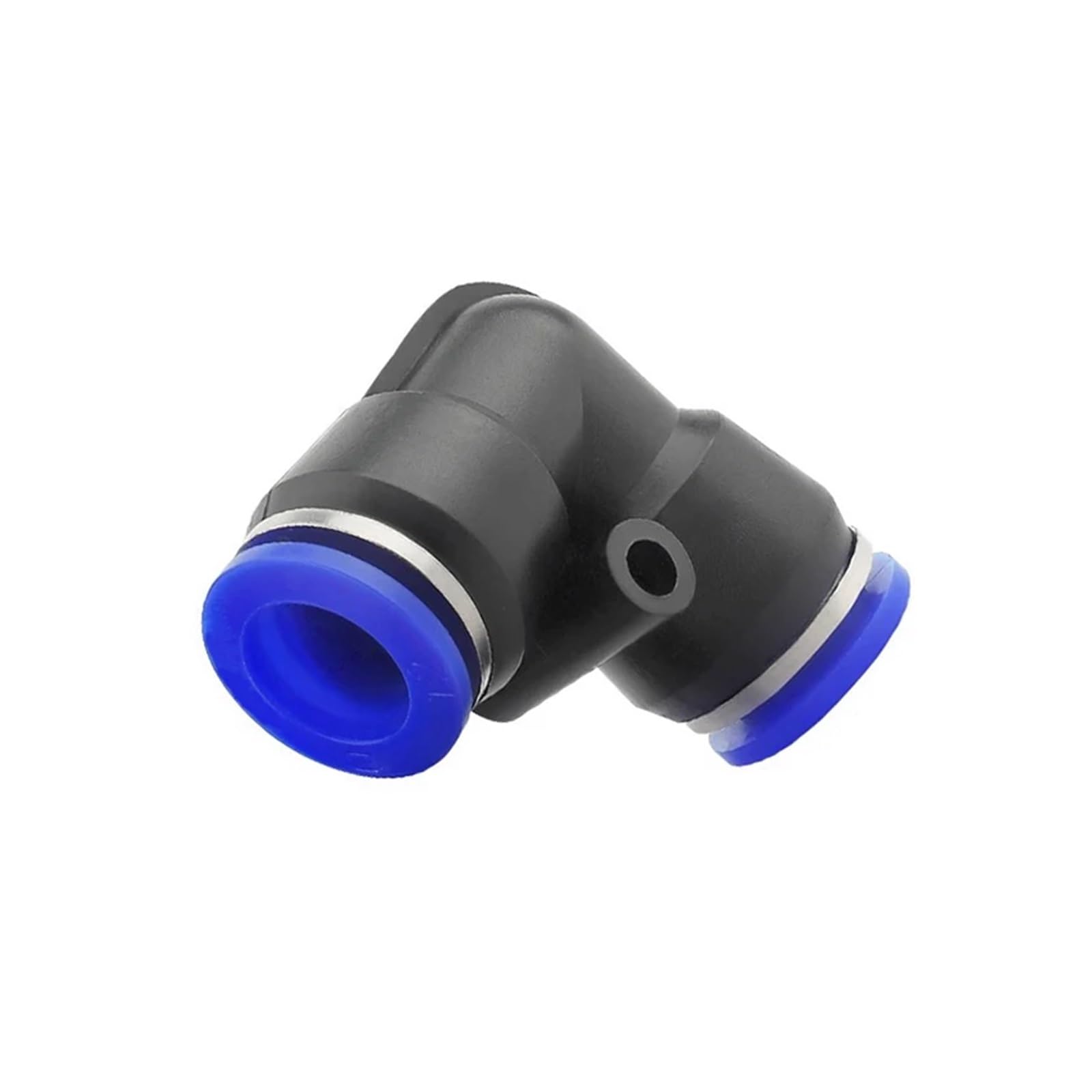 Conectores Neumáticos 10 Uds codo de grado PV conector rápido neumático de plástico 4mm 6mm 8mm 10mm 12mm tubo de manguera de aire conector de agua de empuje(PV-12,50 PCS)