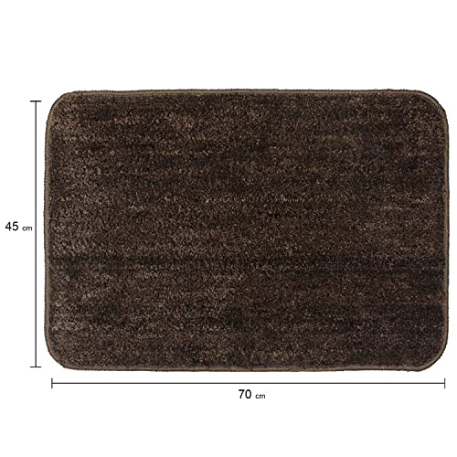 Image of SKIVE India Kitchen Mat and Runner with Anti Skid Backing,Colour Coffee Set of 2 (40x120(40 x 60) CM