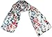 Produktbild Shirin Sehan Trachtenschal Seide Isabella Blau Floral mit Hirschen bedruckt von GOLDGEWEIH 50x180 Seide Blumen Rot