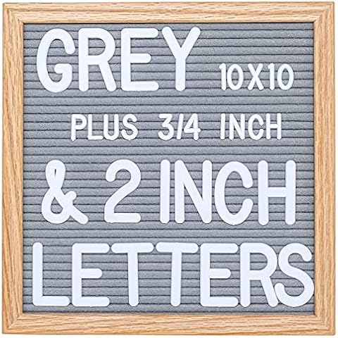 Set of 326, 2” (Inch) Plastic Letterboard Letters for Changeable Felt Letter Boards & Felt Letter Board, 10x10in Changeable Letter Board with Letters White 300 Piece Cover