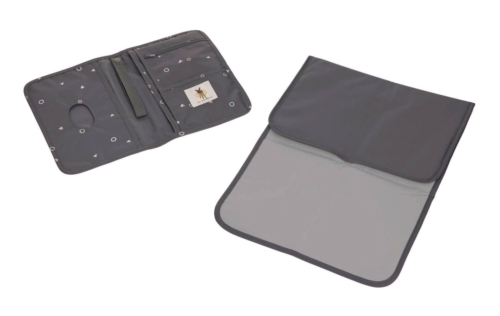 LÄSSIG Baby Sac à couches avec matelas à langer pour les déplacements/Changing Pouch Universe anthracite