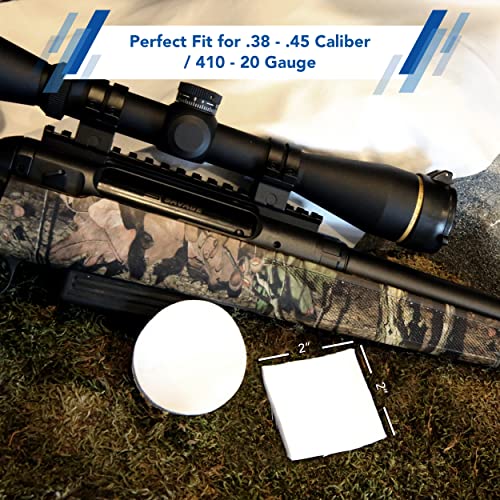 500Pcs Gun Cleaning Patches - 1 1/2" X 3” Rectangular Gun Cleaning Cloth, Lint-Free Gun Cloth, Absorbent Gun Wipes, Fits Caliber .30 - .45 - Gun Cleaning Supplies, Gun Patches For Cleaning Guns #TOP4