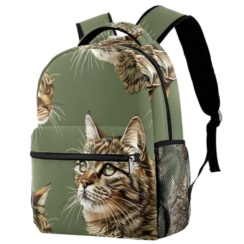 Sac à dos de voyage étanche chat sauvage pour protéger vos affaires