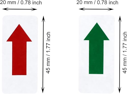 Miniatura 6 de Mini Skater 200 calcomanías direccionales de flecha de PVC para fijación de sellos, calcomanías adhesivas extraíbles, calcomanías adhesivas e