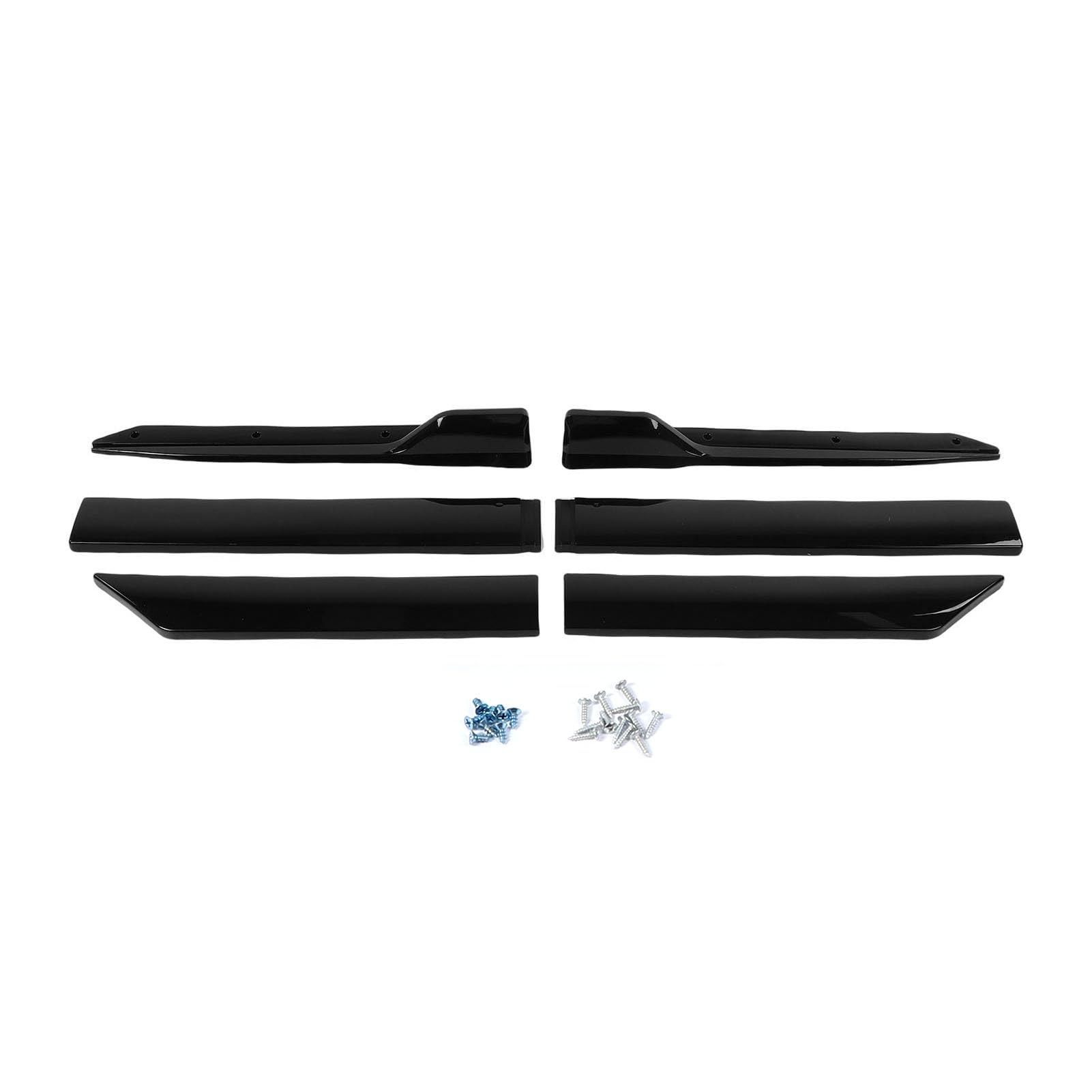 Jupes Latérales Panneau à Bascule Universel ABS Jupes Latérales Réglables Extension Lèvre de Séparation Design Aérodynamique élégant pour les Amateurs de Voitures 105 Cm (BLACK)