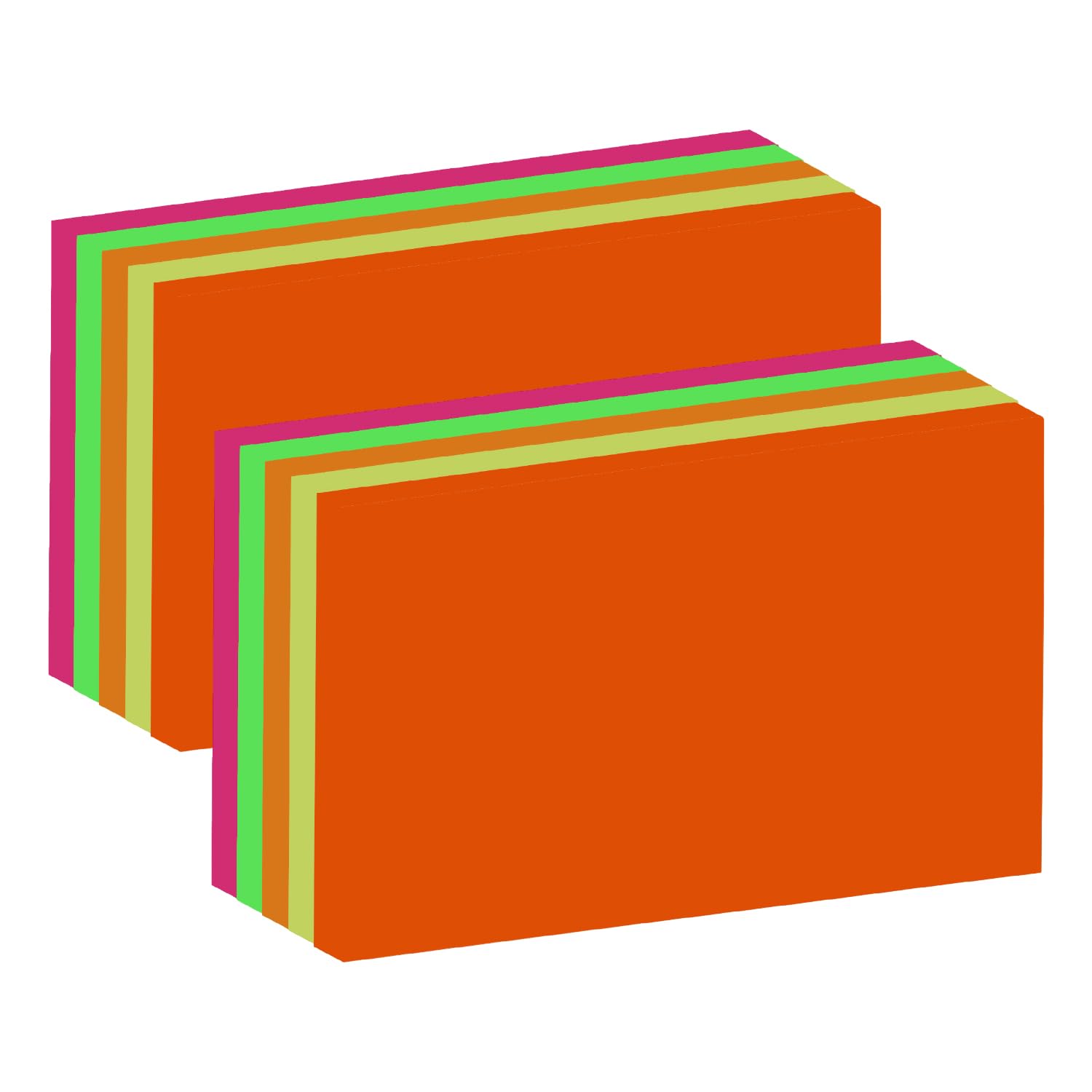 Eason BROS Unruled Index Cards 4 x 6 Inch, 2 Pack (200 Cards), 250 GSM Thick Coloured Flash Cards, Revision Cards, Cue Cards, Record Cards, Study Notes, School, Classroom & Office Supplies