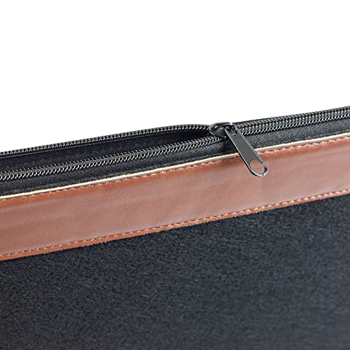 Banktasche aus Filz schwarz Geldtasche Kosmetiktasche Stifteetui Tablettasche Dokumententasche DIN A4