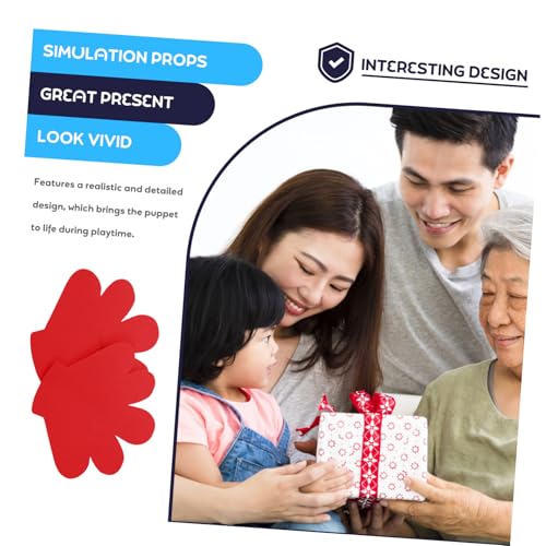 Milisten 2pcs Flower Cheerleading Handheld Gloves for Boys and Girls Safe Materials Fun Props for Sports Themed Parties and Kindergarten Activities Cheerleading Pom Poms for Team Spirit 5