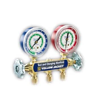 Yellow Jacket 42006 Series 41 Manifold With 3-1/8" Gauge, Psi, R-22/13 – CG Automotive Group - View #9