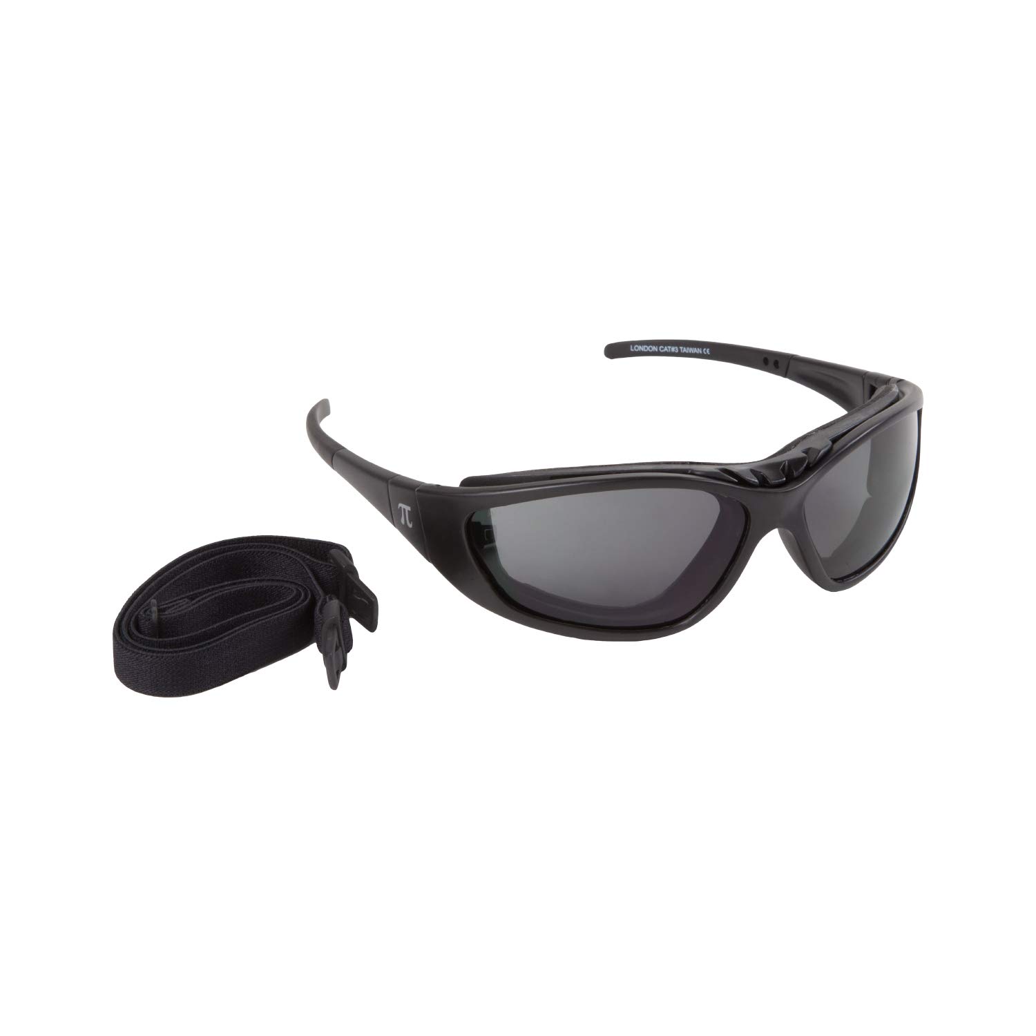 PiWear® Londra Occhiali con vista vetrificabile per chi porta occhiali, occhiali da moto nero scuro diottrie uomo donna anti appannamento ruota MTB ATV Quad sci