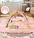 5-in-1 Baby Play Gym and Tummy Time Mat, Tummy Time Pillow & 12 Learning Cards, Plush Activity Mat with 6 Toys, Baby Gym, Convertible to Ball Pit, Baby Gift, Pink