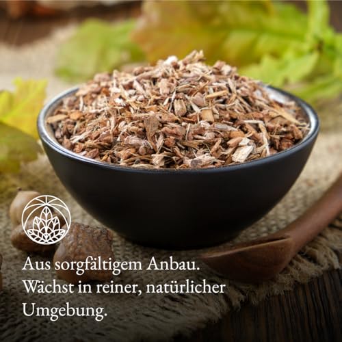 Eichenrinde Monte Nativo (300g) - Eichenrindentee schonend getrocknet - Tee lose 100% natürlich und ohne Zusatzstoffe - Aromatischer Kräutertee für einen köstlichen Aufguss