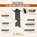 Texas Bushcraft Fire Starter Survival Kit - Ferro Rod Flint Fire Steel, Striker Tool | Cowhide Leather Tinder Bag | Emergency Paracord Bracelet Camping Gear