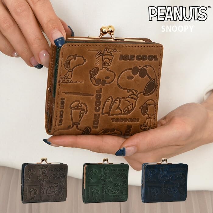 新品 財布 スヌーピー 長財布 本革 JOE COOL monogram BE - 小物 