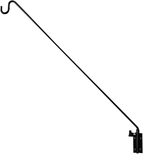 ERYTLLY Soporte de pared con gancho de alcance extendido para montaje en pared, extensible y ajustable, de 28 a 43 pulgadas para colgar comederos de