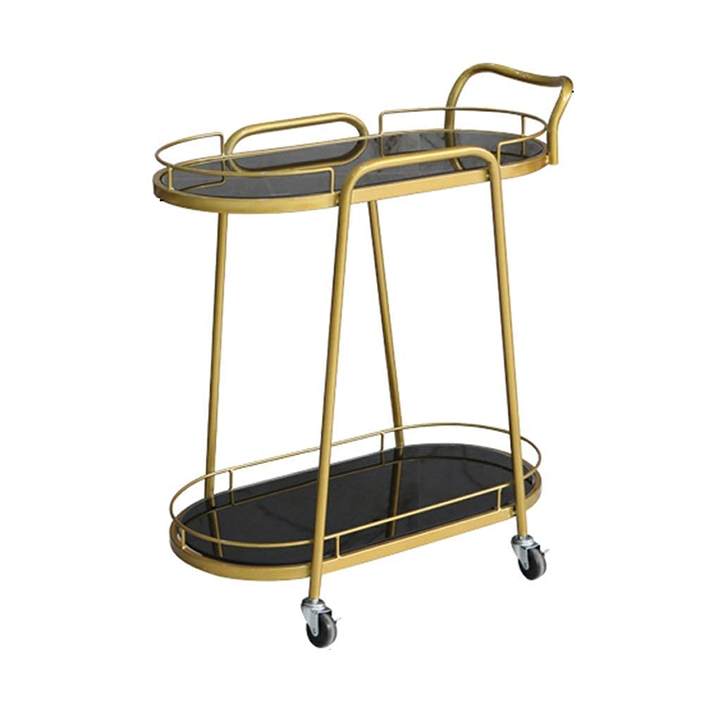 Buy HIGHKAS Hostess Trolley Drinks Trolley Utility Cart 2 Tier Trolley